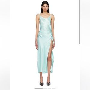 Acne Studios satin wrap dress
